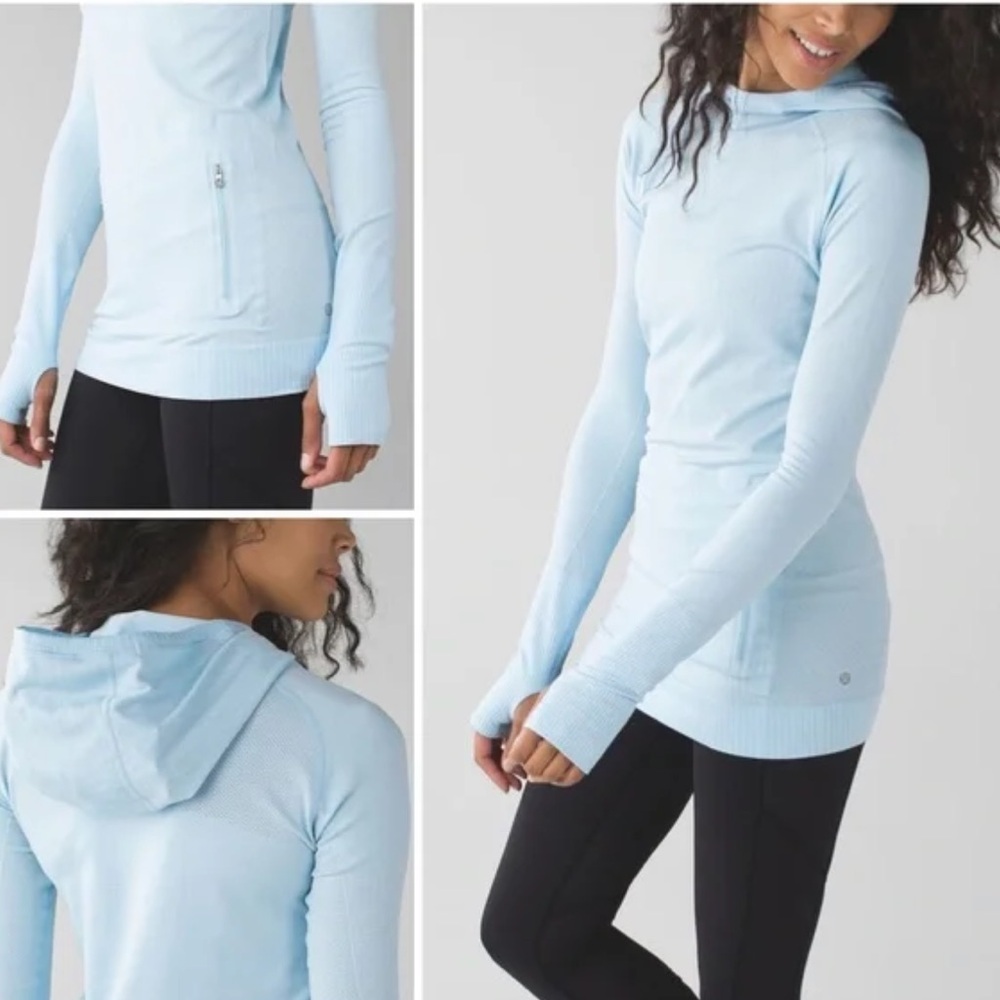 Lululemon Rest Less Hoodie In Heathered Blue